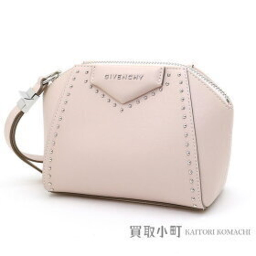 Givenchy Antigona Beauty Wristlet Pouch Studded Pink Calfskin Makeup